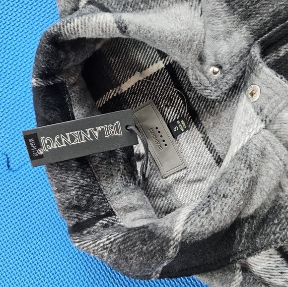 Nwt BlankNYC Plaid Long Shacket Shirt Jacket Size S - Picture 4 of 8